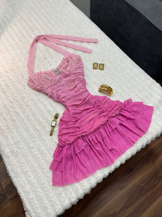 Sweet Rosé Mini Dress