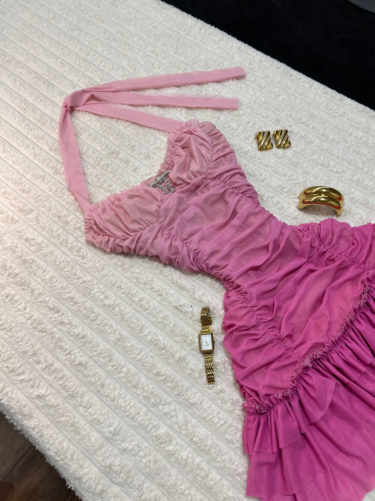 Sweet Rosé Mini Dress