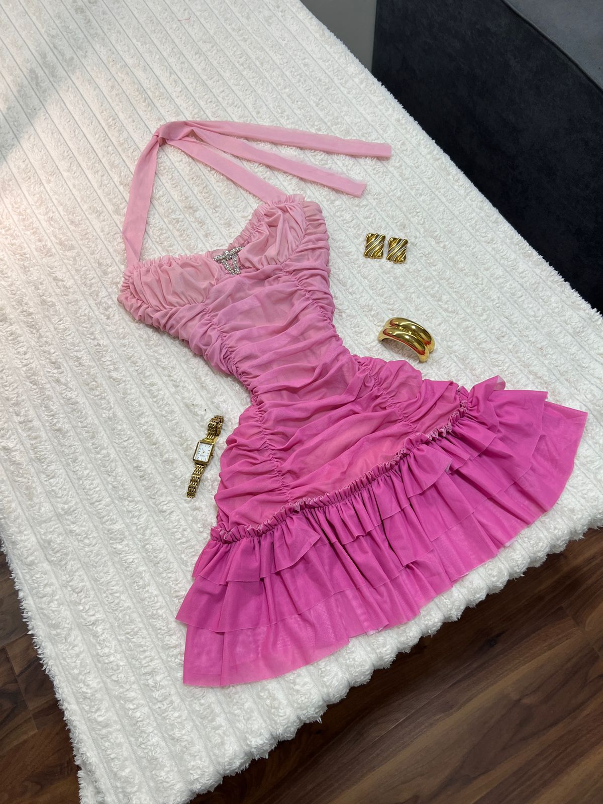 Sweet Rosé Mini Dress