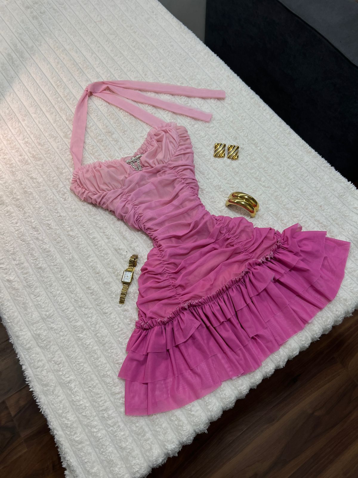 Sweet Rosé Mini Dress
