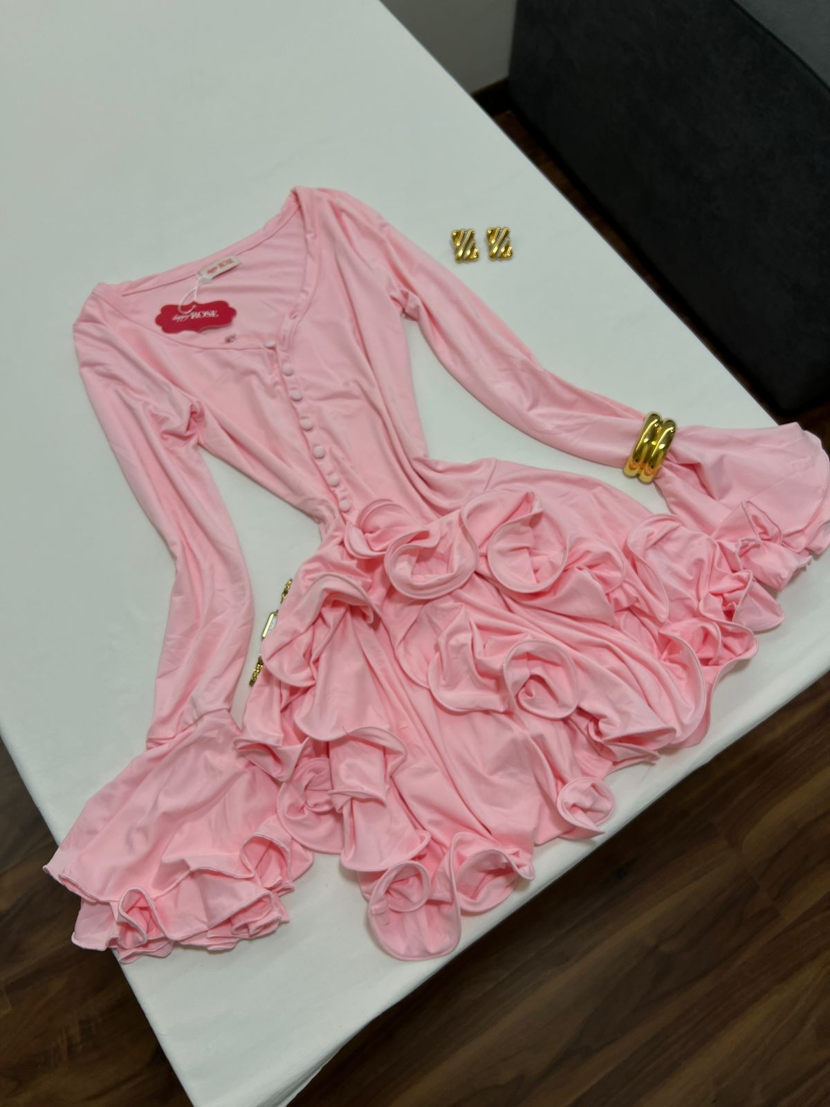 Bodycon Ruffle Hem Outfit