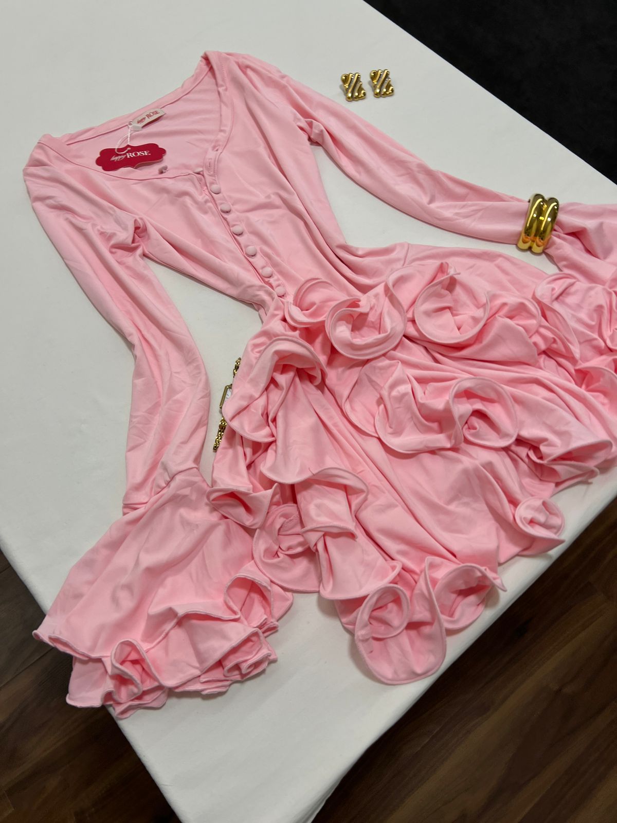 Bodycon Ruffle Hem Outfit