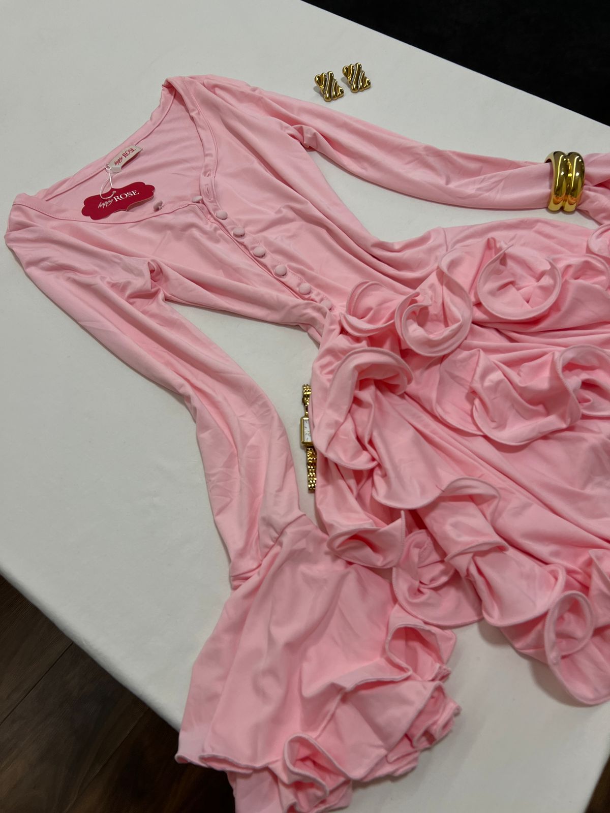 Bodycon Ruffle Hem Outfit