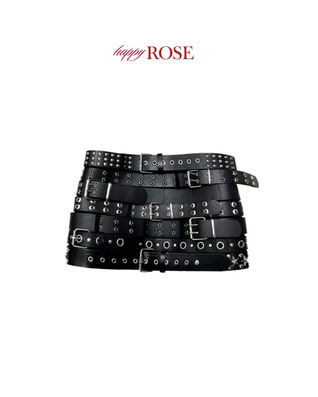 Steampunk PU Leather Mini Skirt