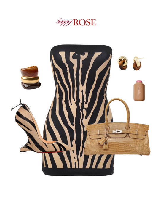 Zebra Print Ultra Short Dress