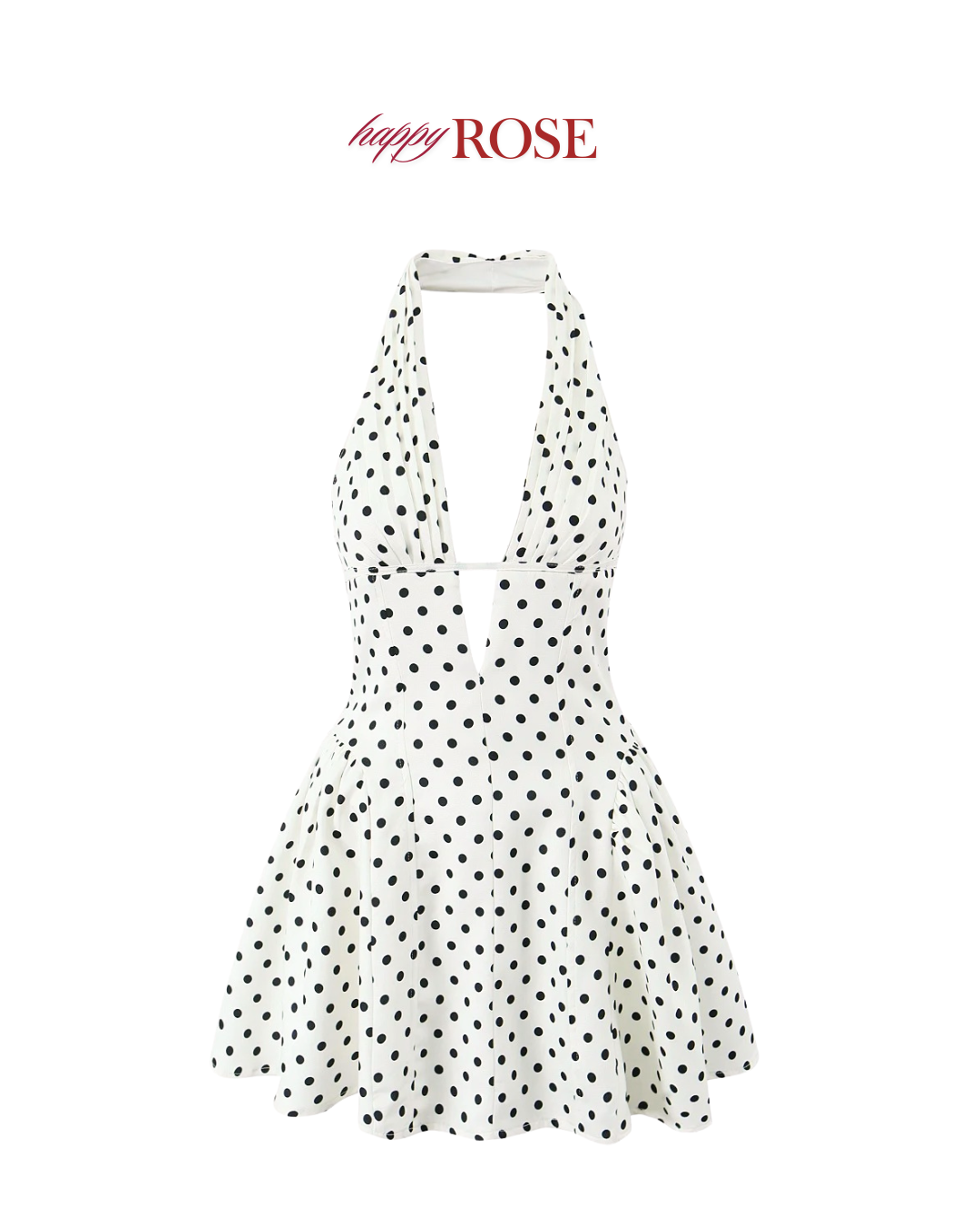 French Retro Backless Dress