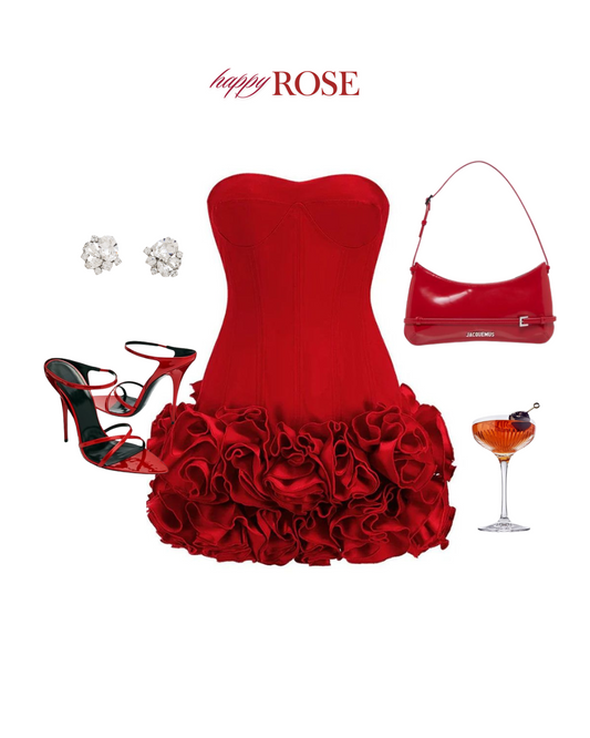 Celebrity Red Mini Dress