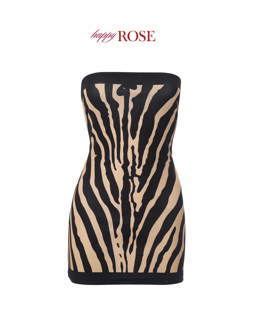 Zebra Print Ultra Short Dress