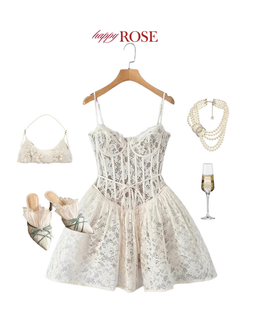 Floral Lace Mini Dress